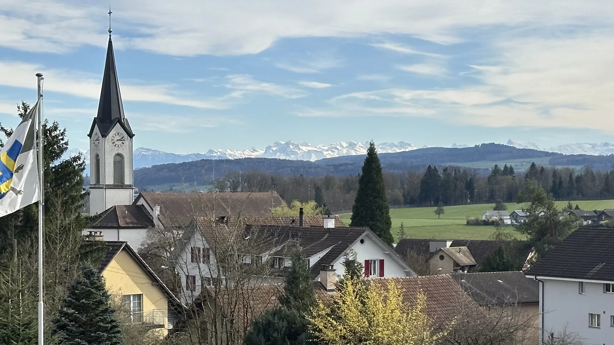 Alpenpanorama von Schulhausstrasse 10, Dottikon